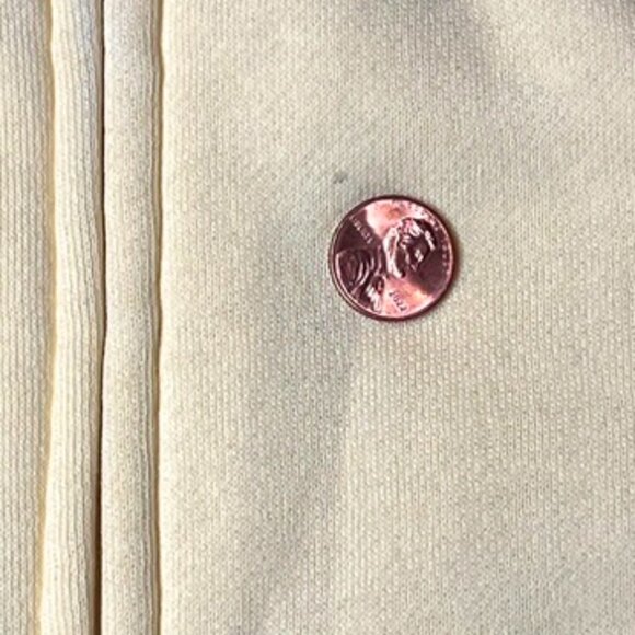 French Laundry Yellow Hoodie Zip Front Jacket Sweatshirt Fleece XL Casual NWT - Picture 9 of 10